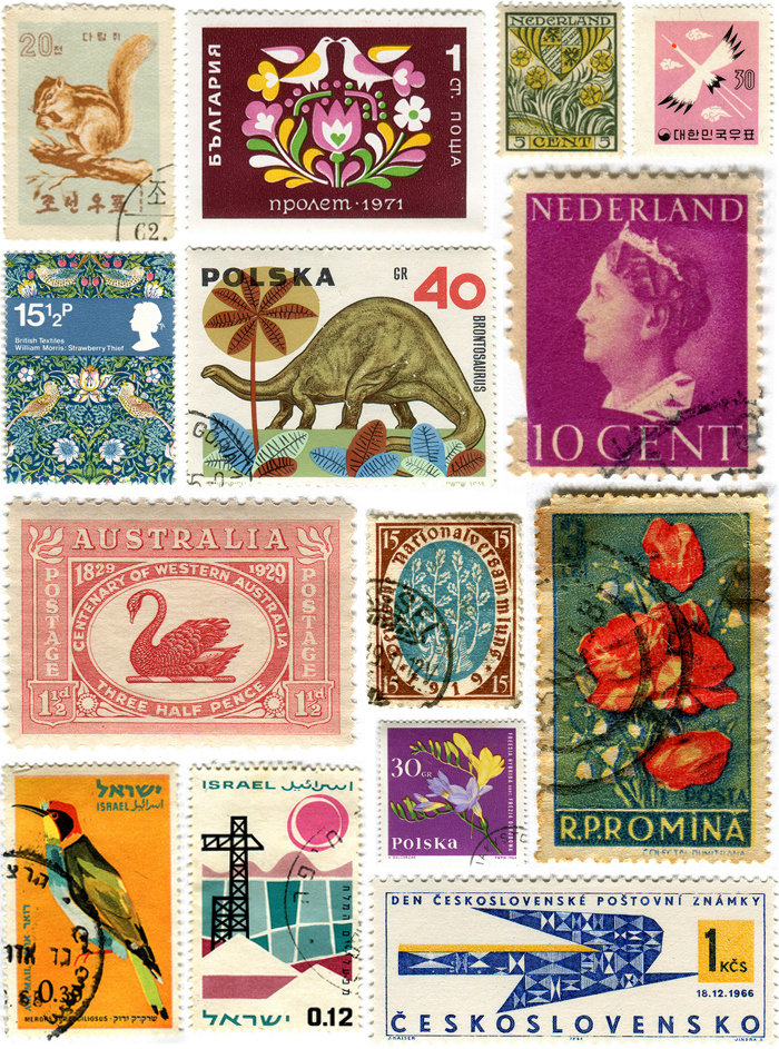 Vintage Travel Stamps 97