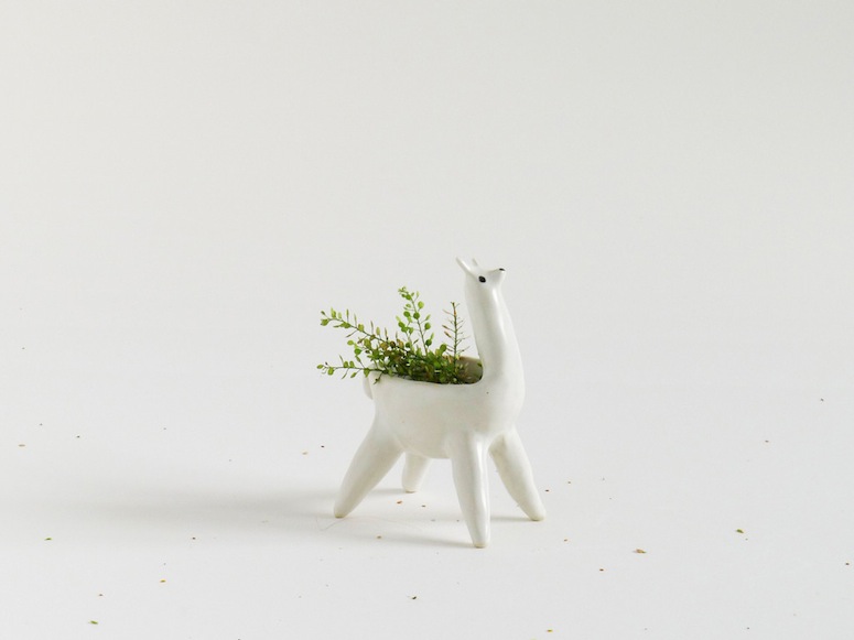 TONIGHT: Monica Ramos&#39; Ceramic Alpaca Planters for Sale • Brown Paper Bag