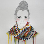 Izziyana Suhaimi Embroiders on Her Drawings to Keep Them Warm