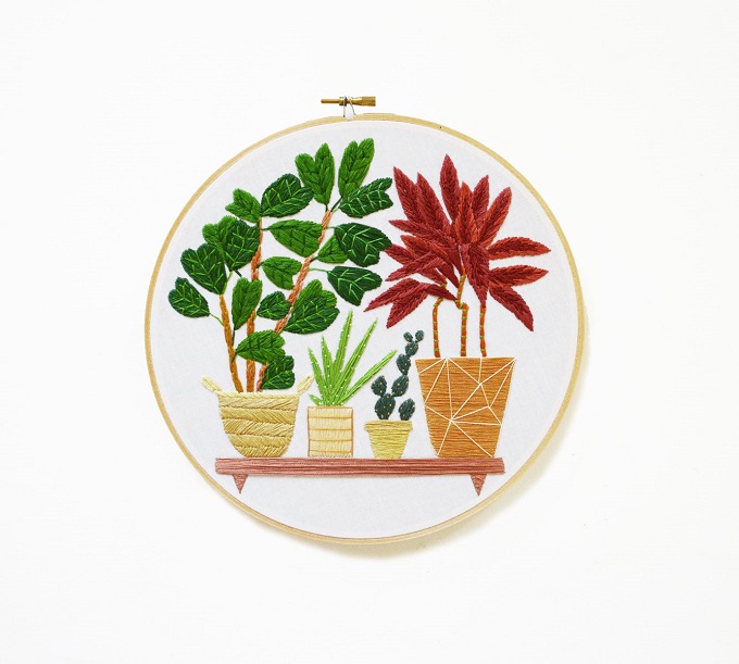 Where Can I Buy A Tiny House >> Sarah K. Benning's Meticulously Embroidered Houseplants Where Can I Buy A Tiny House >> Sarah K. Benning's Meticulously Embroidered Houseplants