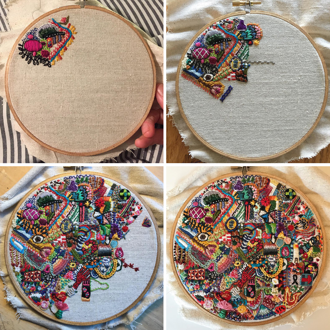 1 Year of Stitches project by Michelle Anais Beaulieu-Morgan