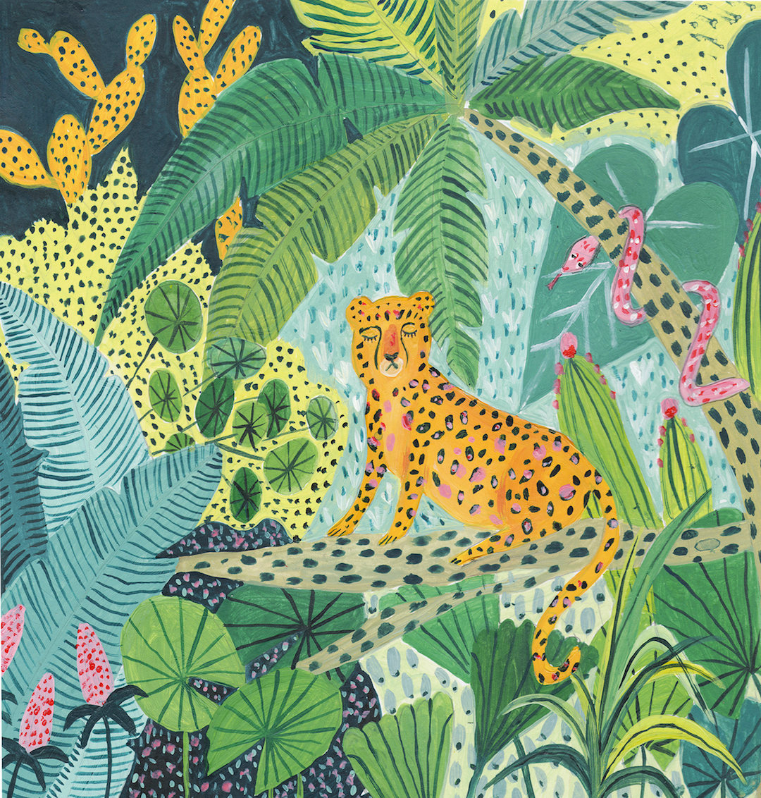 Jungle illustrations by Amber Davenport