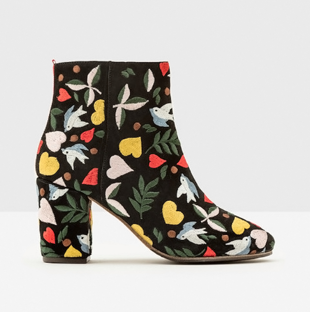 embroidered boots