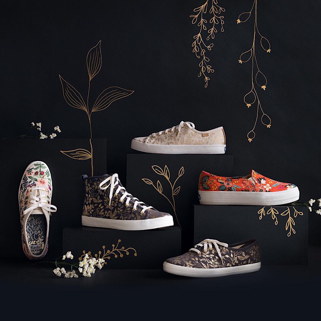 keds rifle paper mesh
