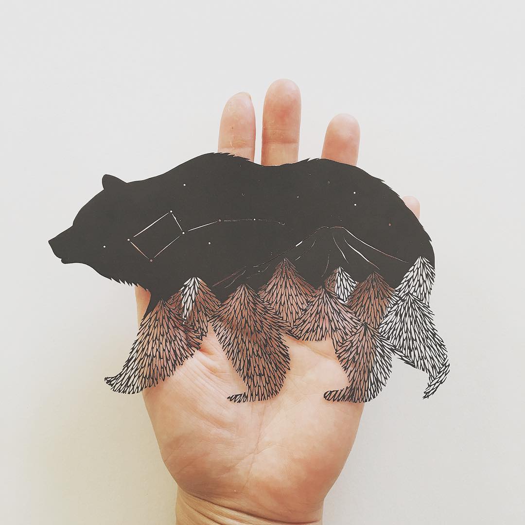 Paper cutouts by Kanako Abe