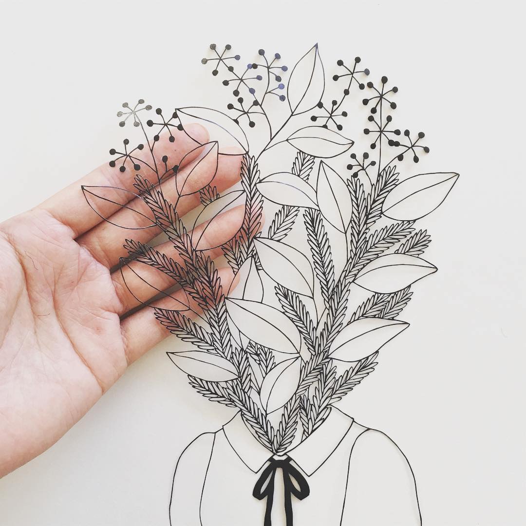 Paper cutouts by Kanako Abe #papercraft #cutouts