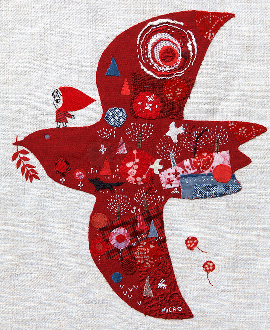 Applique Embroidery by Mika Hirasa