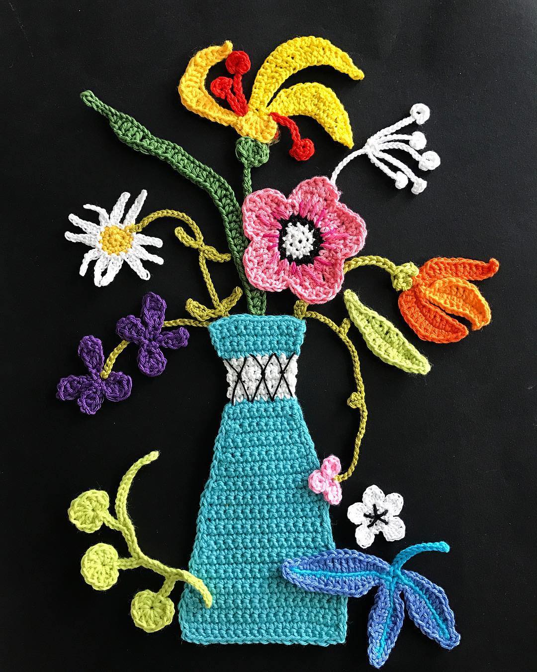 Crochet art by Tuija Heikkinen