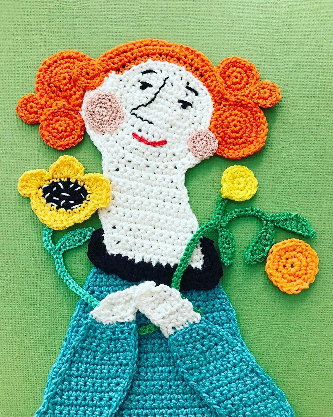 Crochet art by Tuija Heikkinen