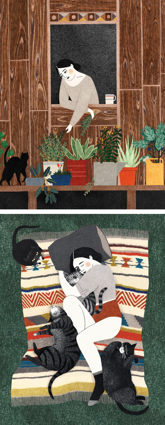 Illustration works by Lieke van der Vorst 