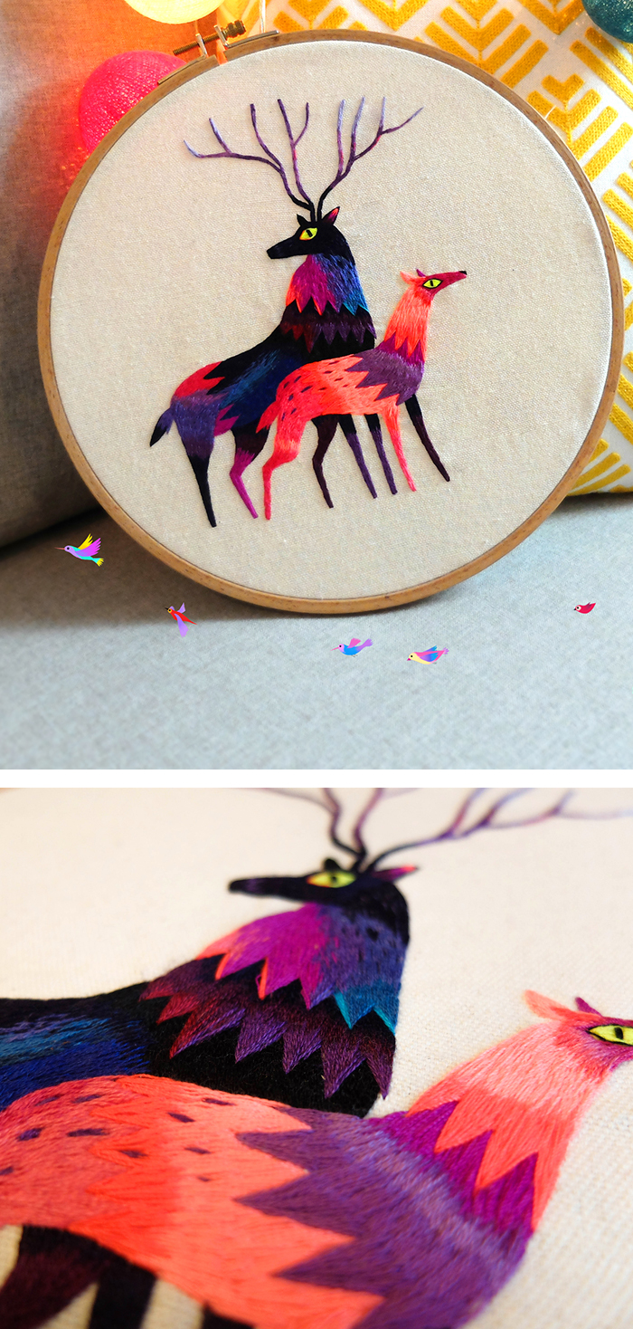 Embroidery by Juliette Oberndorfer