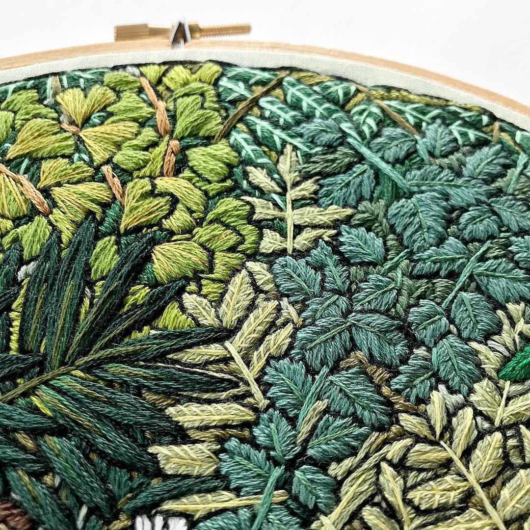 Embroidery art by Sarah K. Benning
