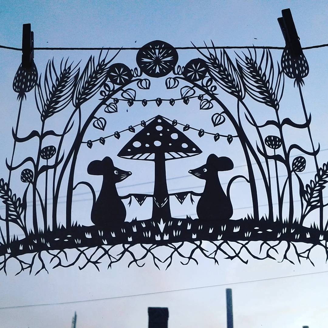 Cut paper art by Annie Howe