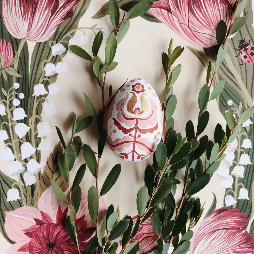 Illustrated egg art by Oana Befort