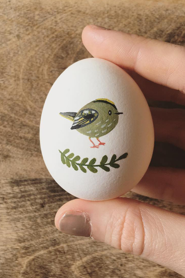 Illustrated egg art