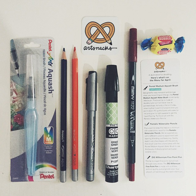 ArtSnacks April Box via @asdfmariely