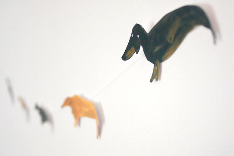 Sausage dog garland