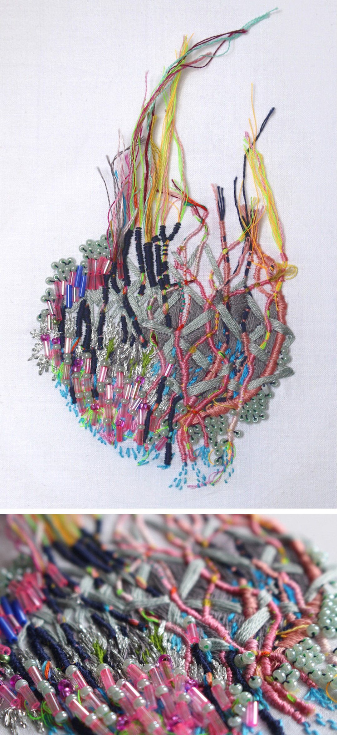 modern embroidery by Karoline Reichardt