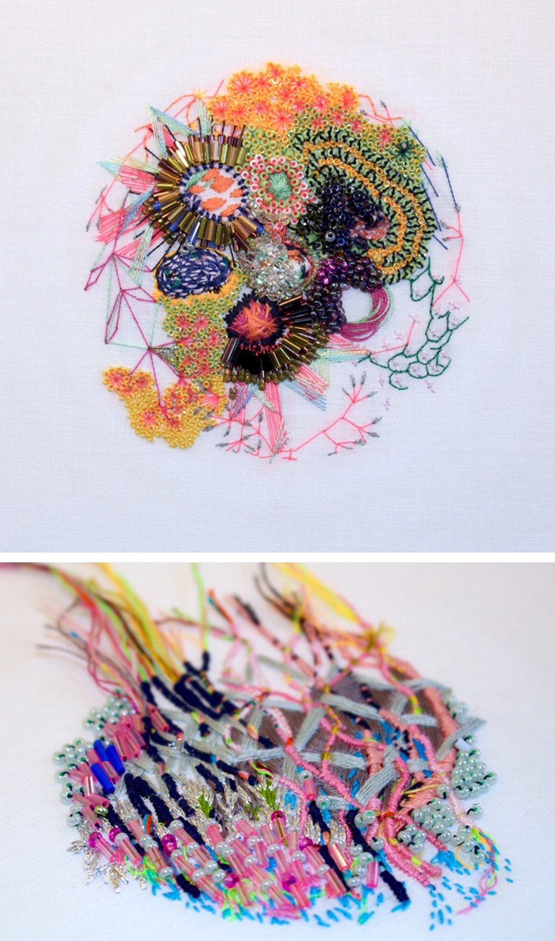 modern embroidery by Karoline Reichardt