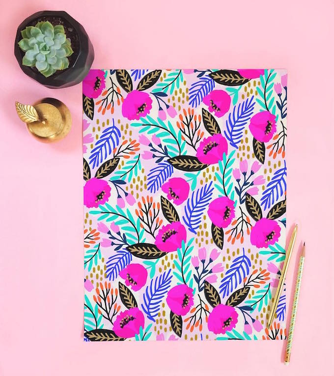 Floral painting by Jess Phoenix