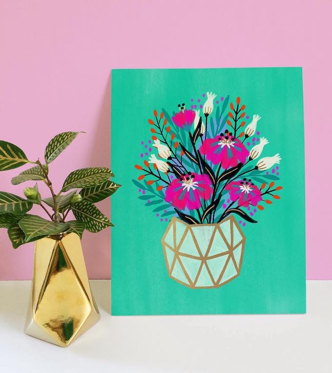 Floral painting by Jess Phoenix