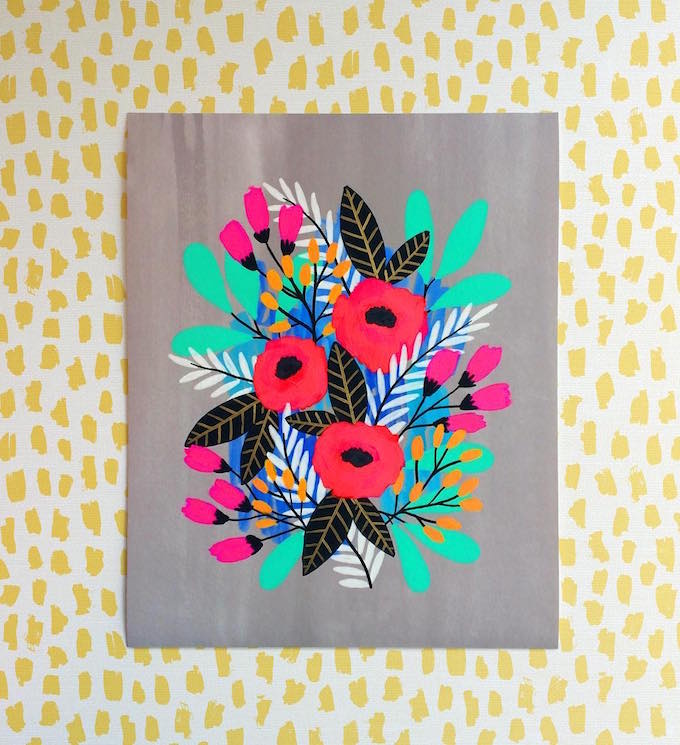 Floral painting by Jess Phoenix