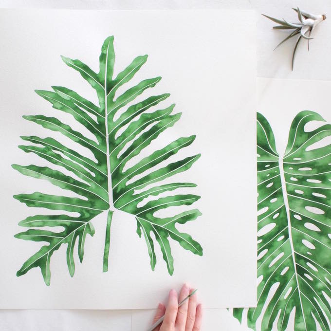 Plant paintings by Living Pattern