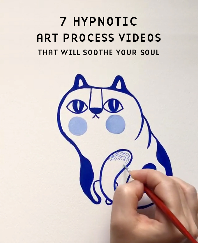 7 hypnotizing art process videos 