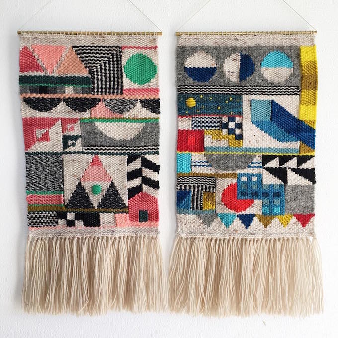 Genevieve Griffiths weaving