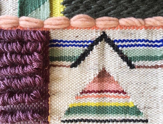 Genevieve Griffiths weaving