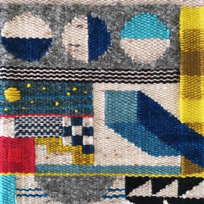 Genevieve Griffiths weaving