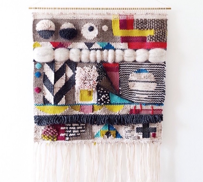 Genevieve Griffiths weaving