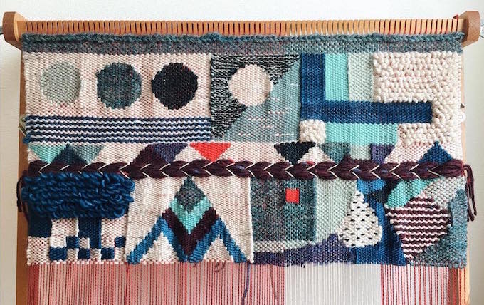 Genevieve Griffiths weaving