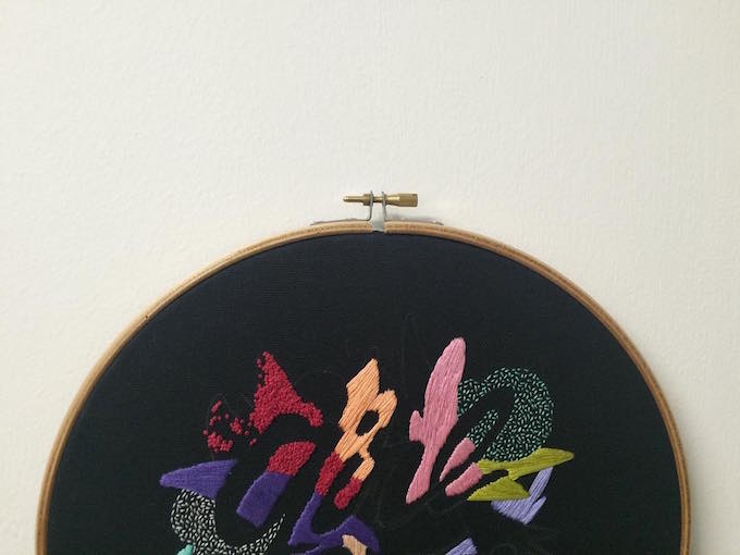 Valeria Molinari embroidery