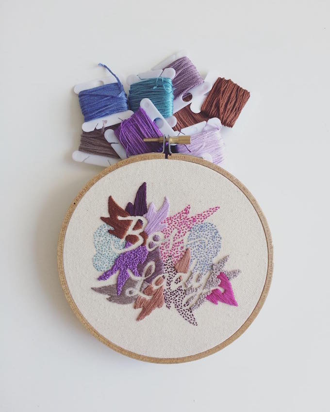 Valeria Molinari embroidery