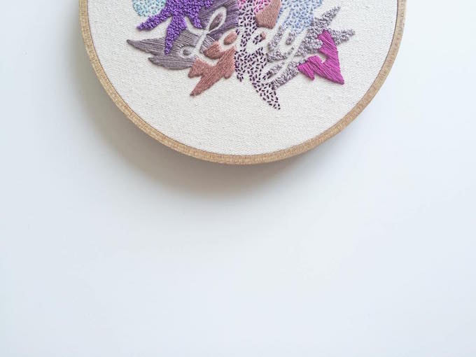 Valeria Molinari embroidery