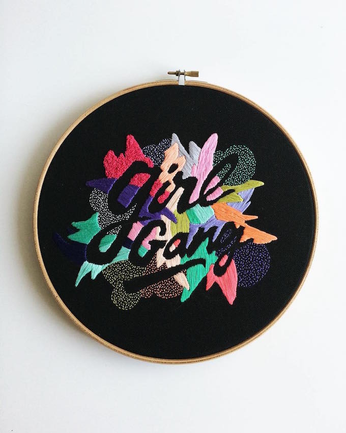 Valeria Molinari embroidery