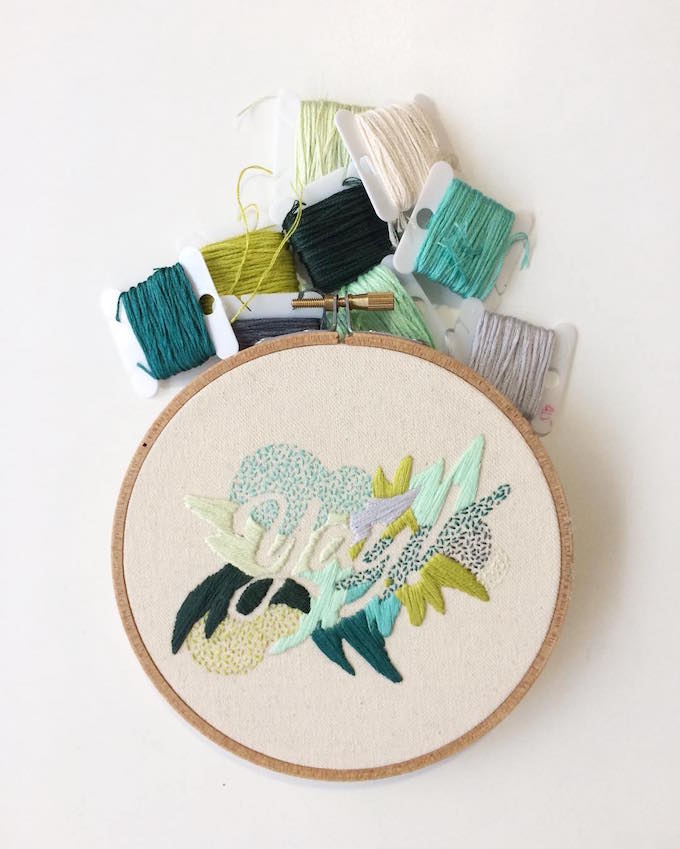 Valeria Molinari embroidery