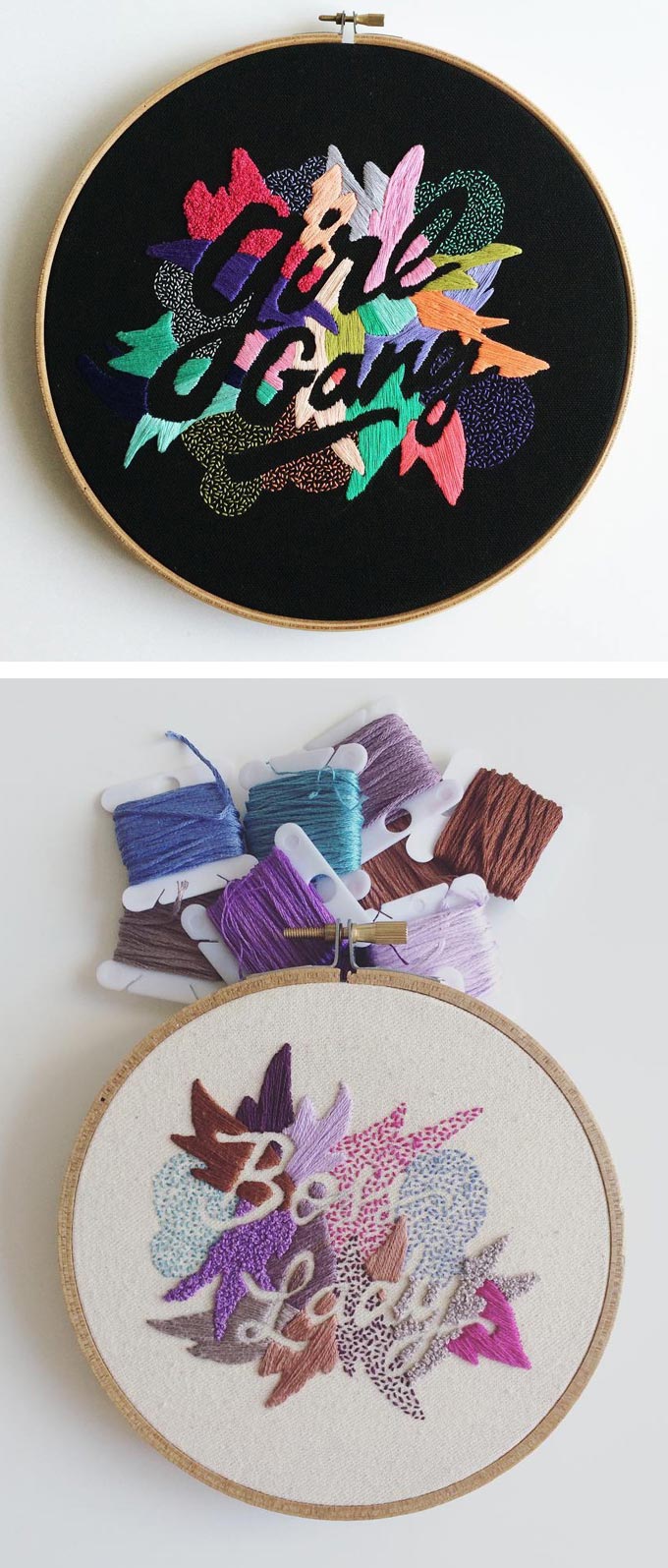 Valeria Molinari embroidery