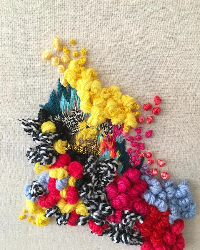Embroidery by Trini Guzmán 