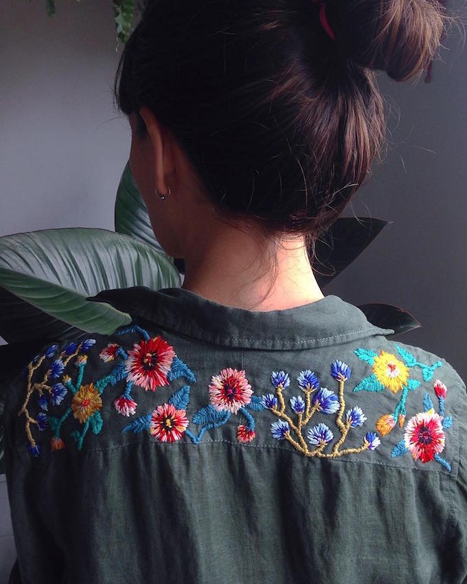 Embroidery by Trini Guzmán 