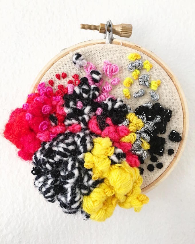 Embroidery by Trini Guzmán 