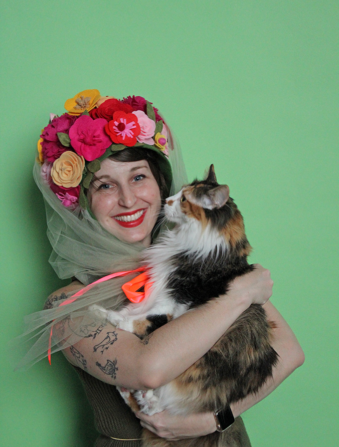 Halloween costume — a bouquet of flowers