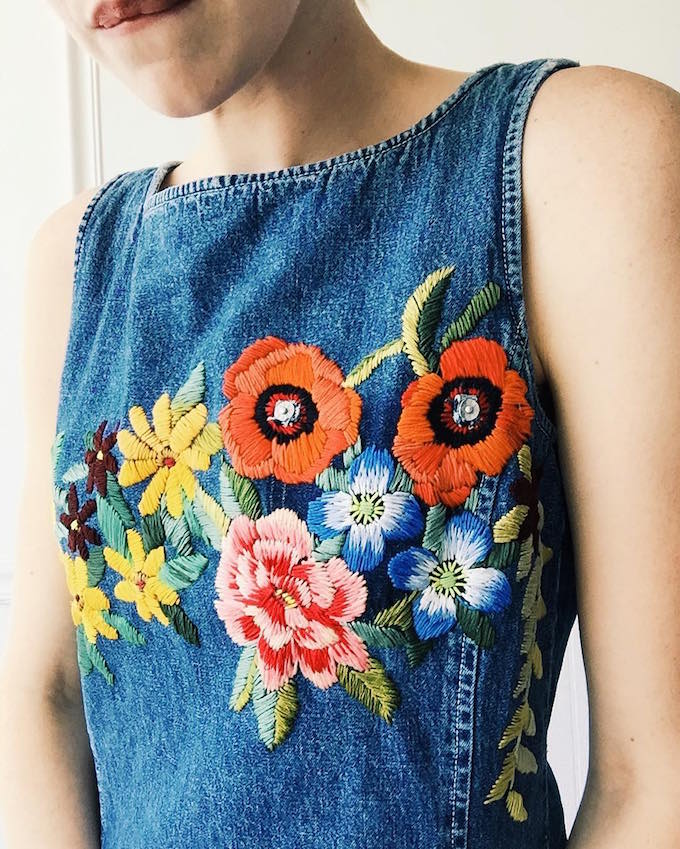 Tessa Perlow embroidered denim 