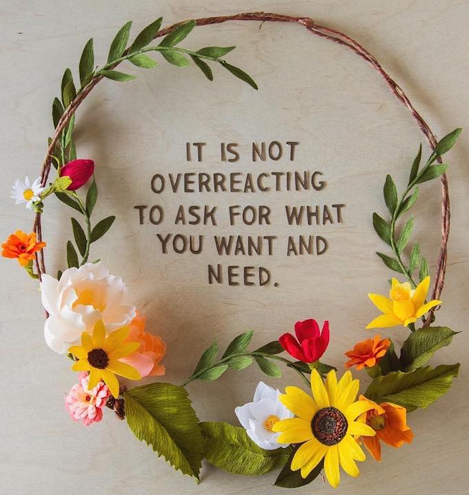 Grace Chin empowering floral wreaths