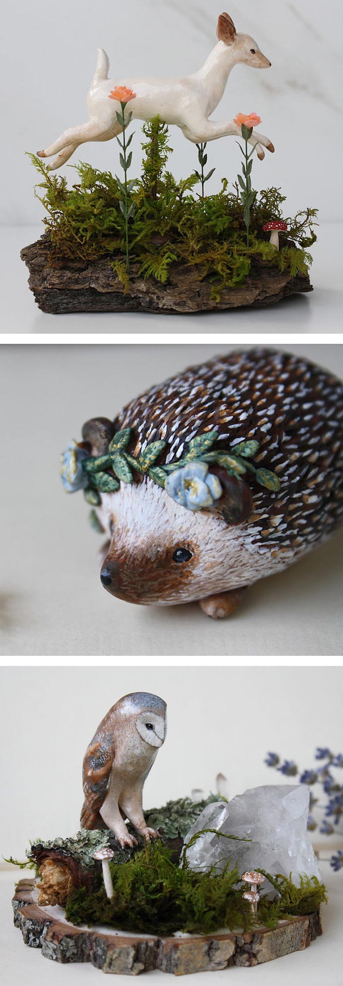 Meadow and Fawn sculpture