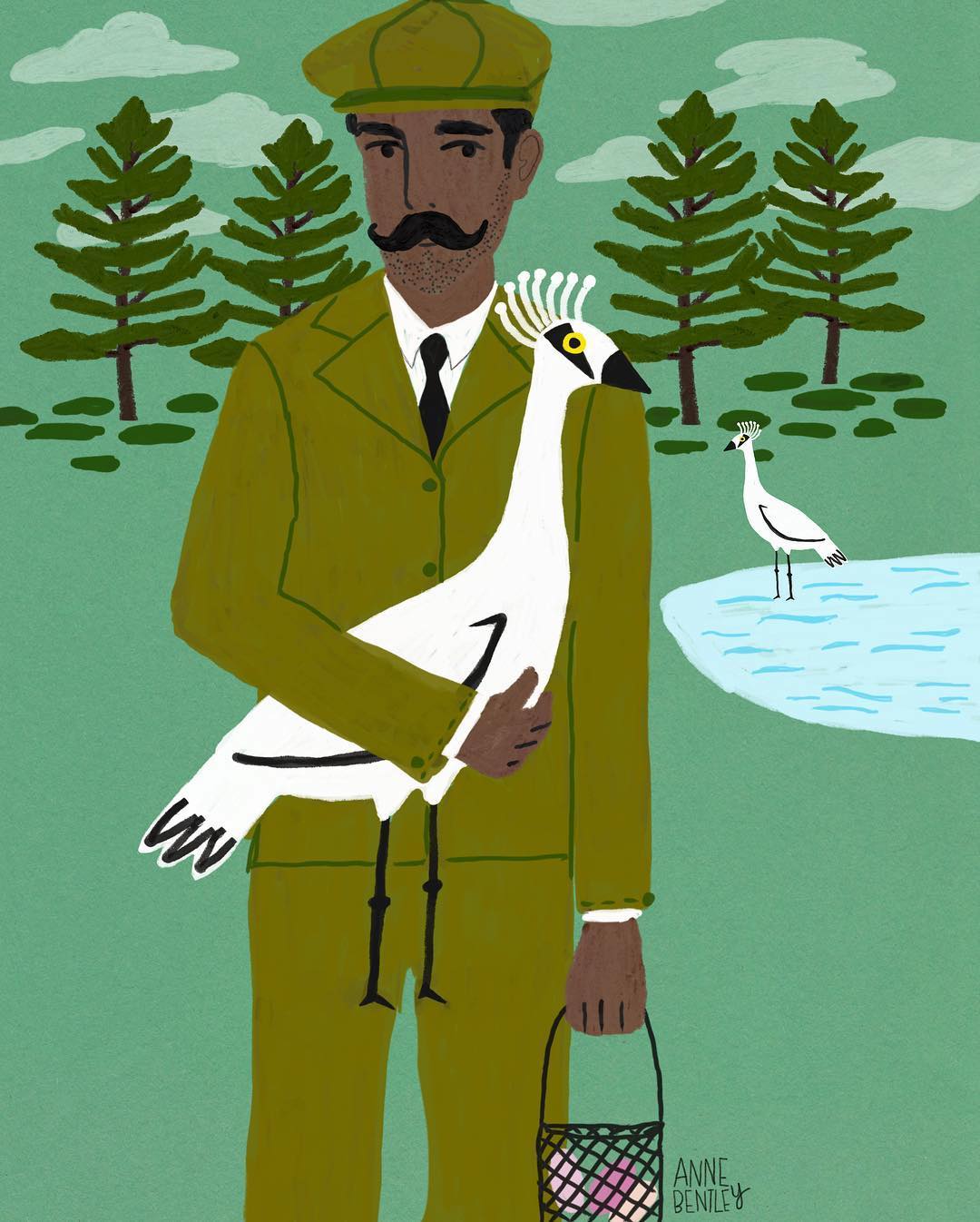 Illustrated portraits by Anne M. Bentley