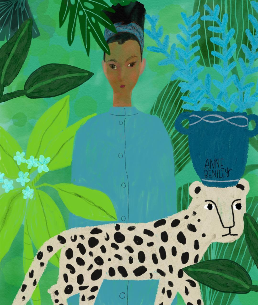 Illustrated portraits by Anne M. Bentley