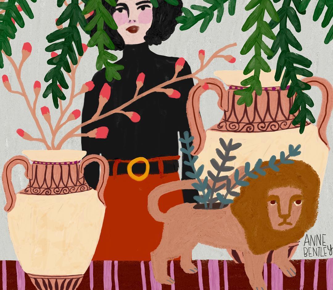 Illustrated portraits by Anne M. Bentley