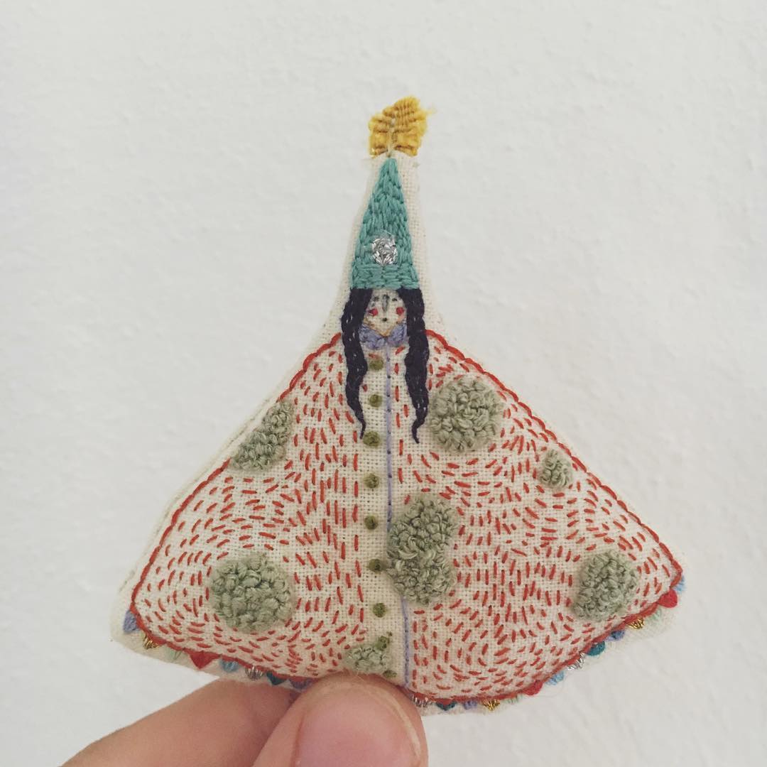 Megan Griffiths embroidered dolls